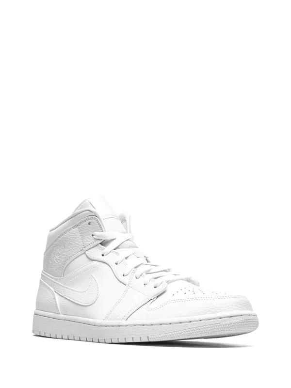 Jordan 1 Mid Triple White